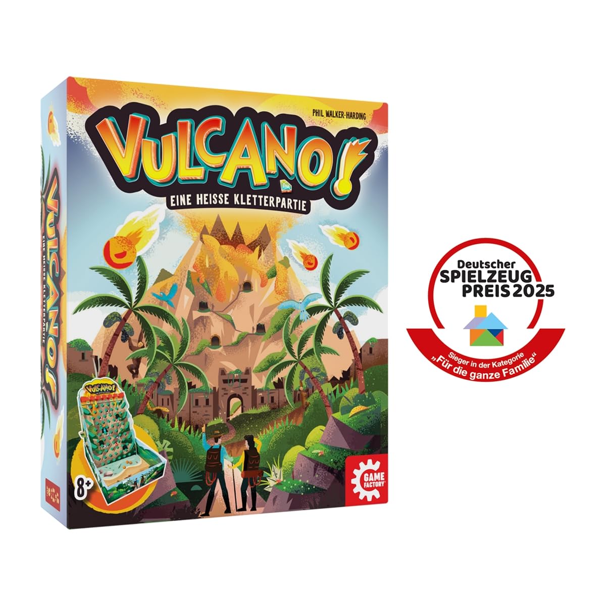 Amazon.com: Game Factory 646065 Vulcano, Action-packed Family Game