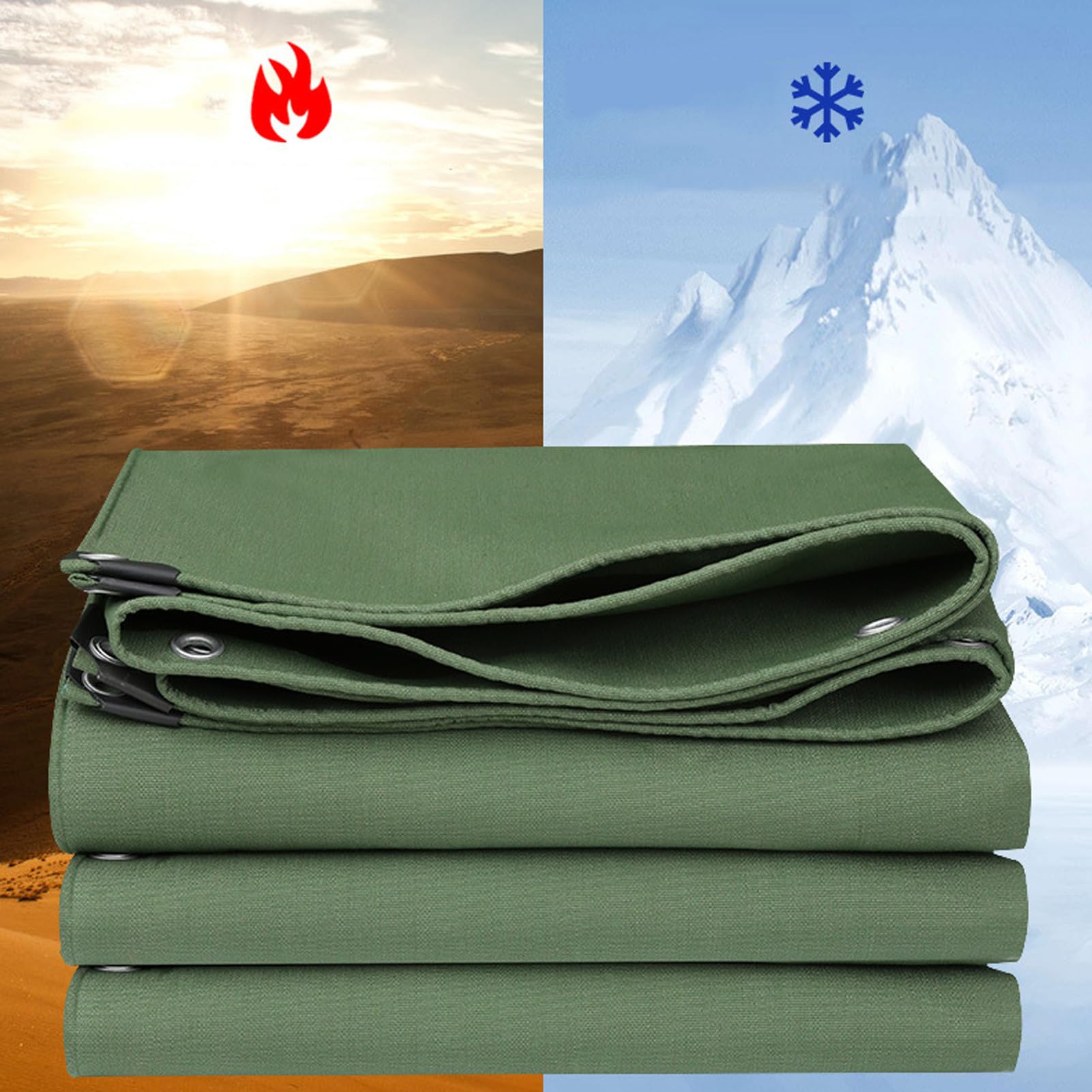 Canvas Tarp 3x33 Feet, Heavy Duty Waterproof Tarps, Canvas