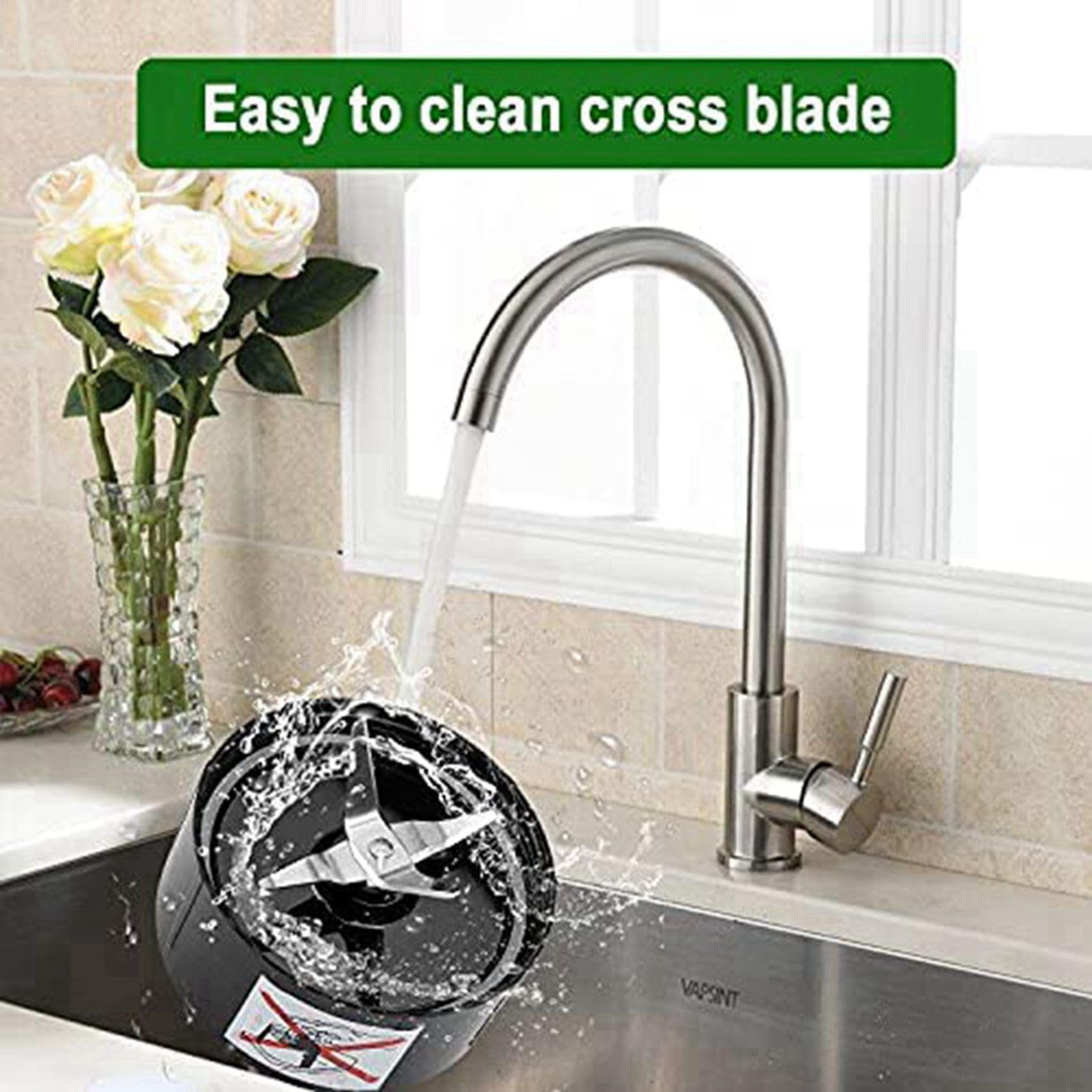 2X Kreuz Klinge Teil Kompatibel für (250 W, MB1001 Series) Blade Edelstahl Teil