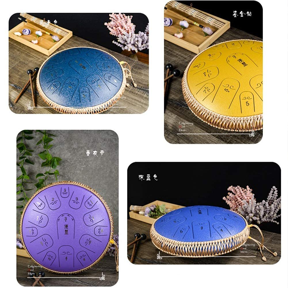 14インチスチールタングドラム、15ノートCキーハンドパンドラム打楽器