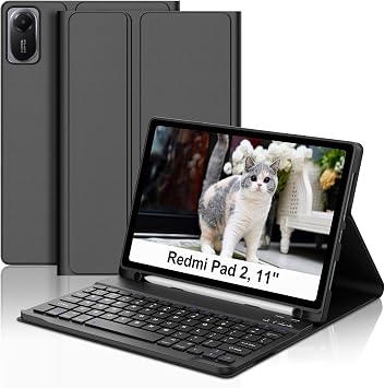 IVEOPPE Keyboard Case for Xiaomi Redmi Pad 2/ Pad SE 11 inch 2025/2023