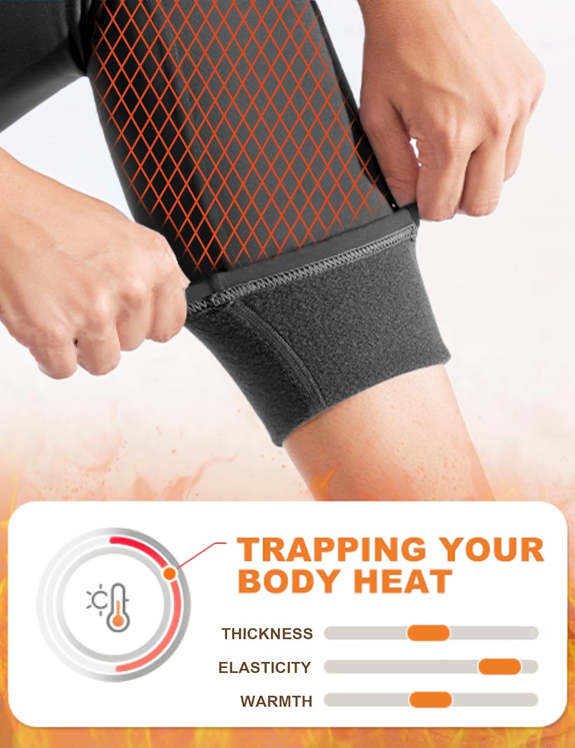 COOTRY Plus Size Thermal Underwear for Women Mock Neck Long Johns Base Layer Winter Top and Bottom Sets - Image 4