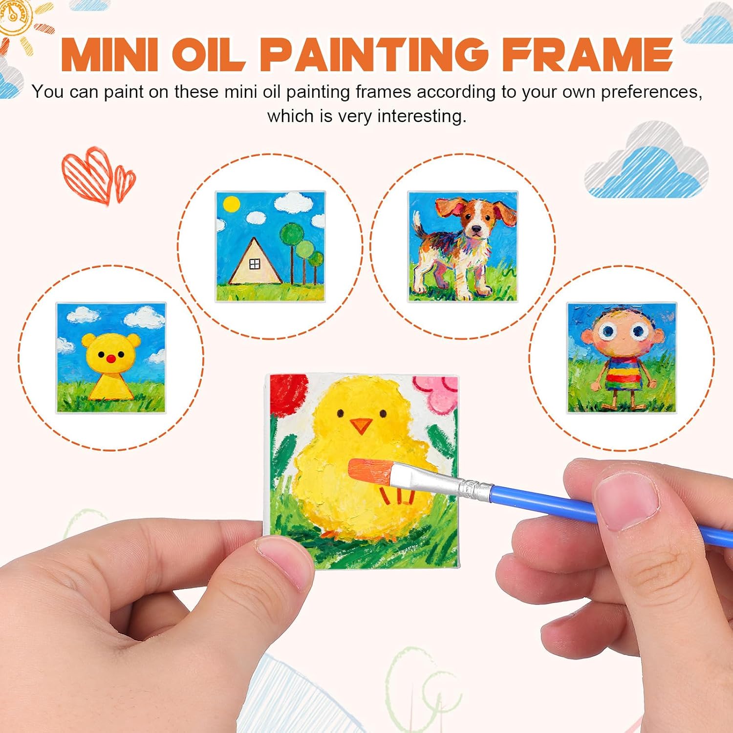 24pcs Mini Oil Painting Frames for Art Stretched Canvas Panels