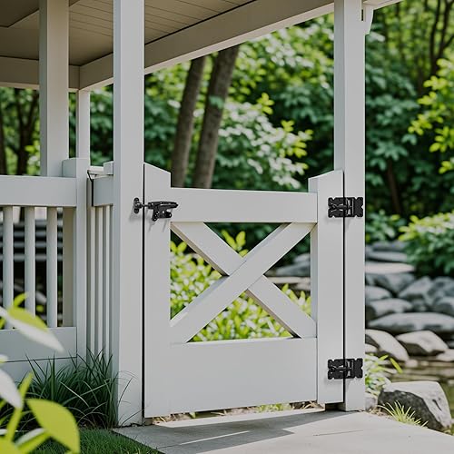 Miniatura 4 de Pestillo de puerta de perno deslizante, cerradura de puerta de valla de madera con orificio para candado, hardware resistente para valla de madera,