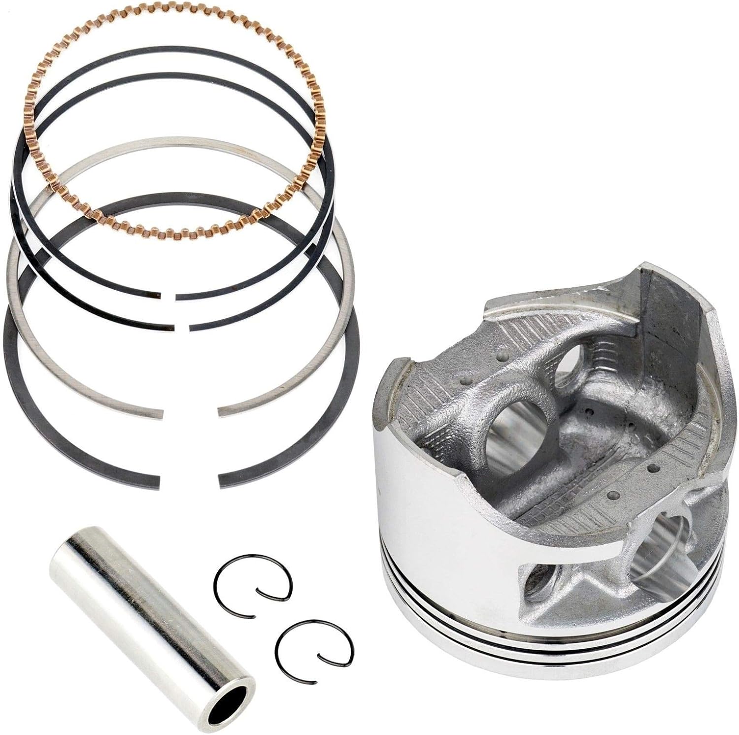 Caltric Cylinder Piston Ring compatible with Honda Trx300 Ex Sportrax 300 2X4 1993-2008 Standard Bore