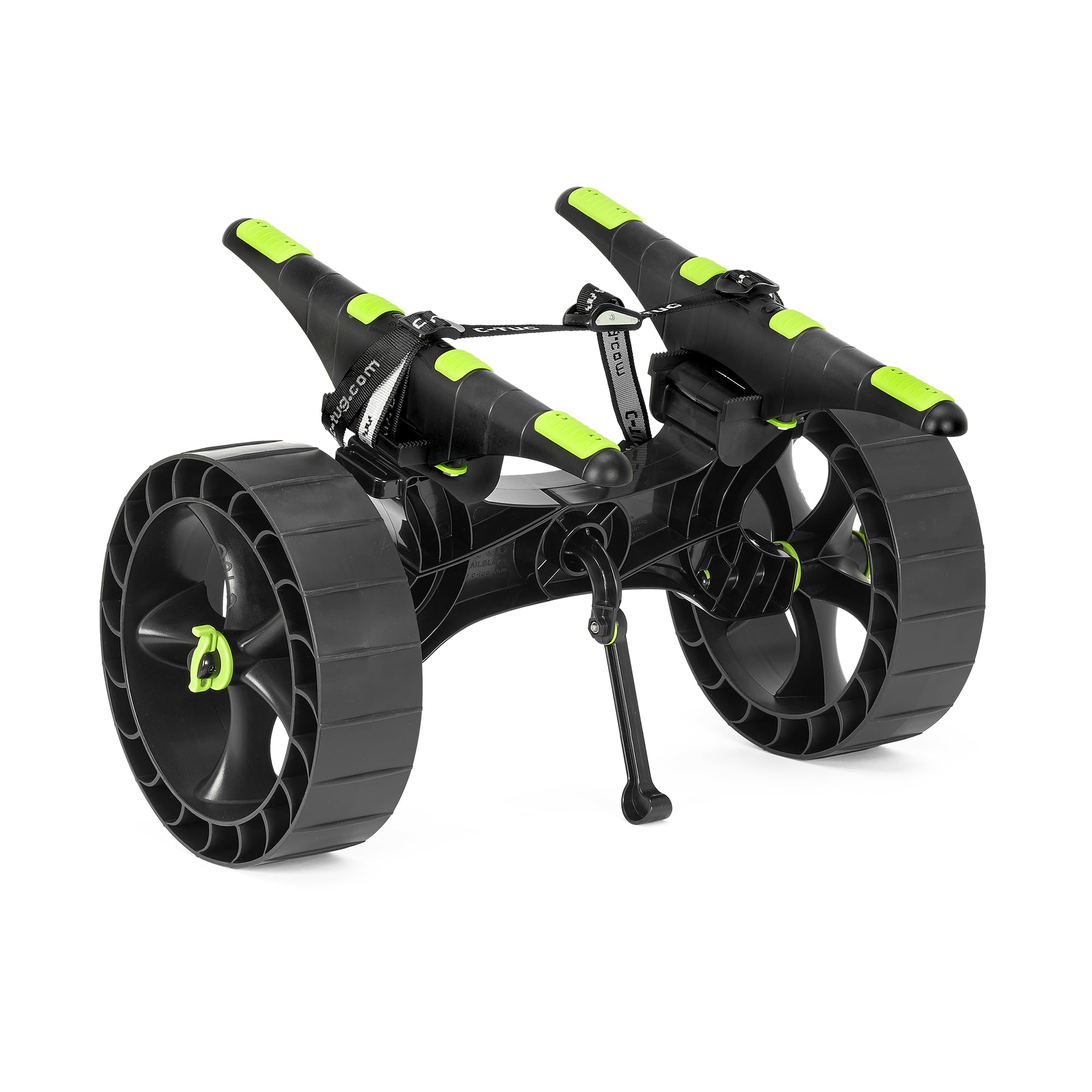 RAILBLAZA C-TUG R Quick Stow Heavy Duty Kayak Cart with Flat-Free Puncture Free Kayak Wheels for Kayaks and Canoes with Cathedral and Flat Bottom SUP Canoe Cart