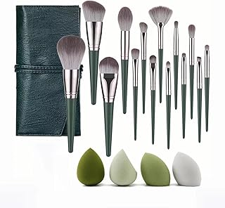 Blonana Makeup Brushes14 Pcs Makeup Brush Set Professional Brush Set Make Up Foundation Brush Eyeshadow Brush Contour Concealer Brushes with Makeup Sponge and Cleaner Brush Egg