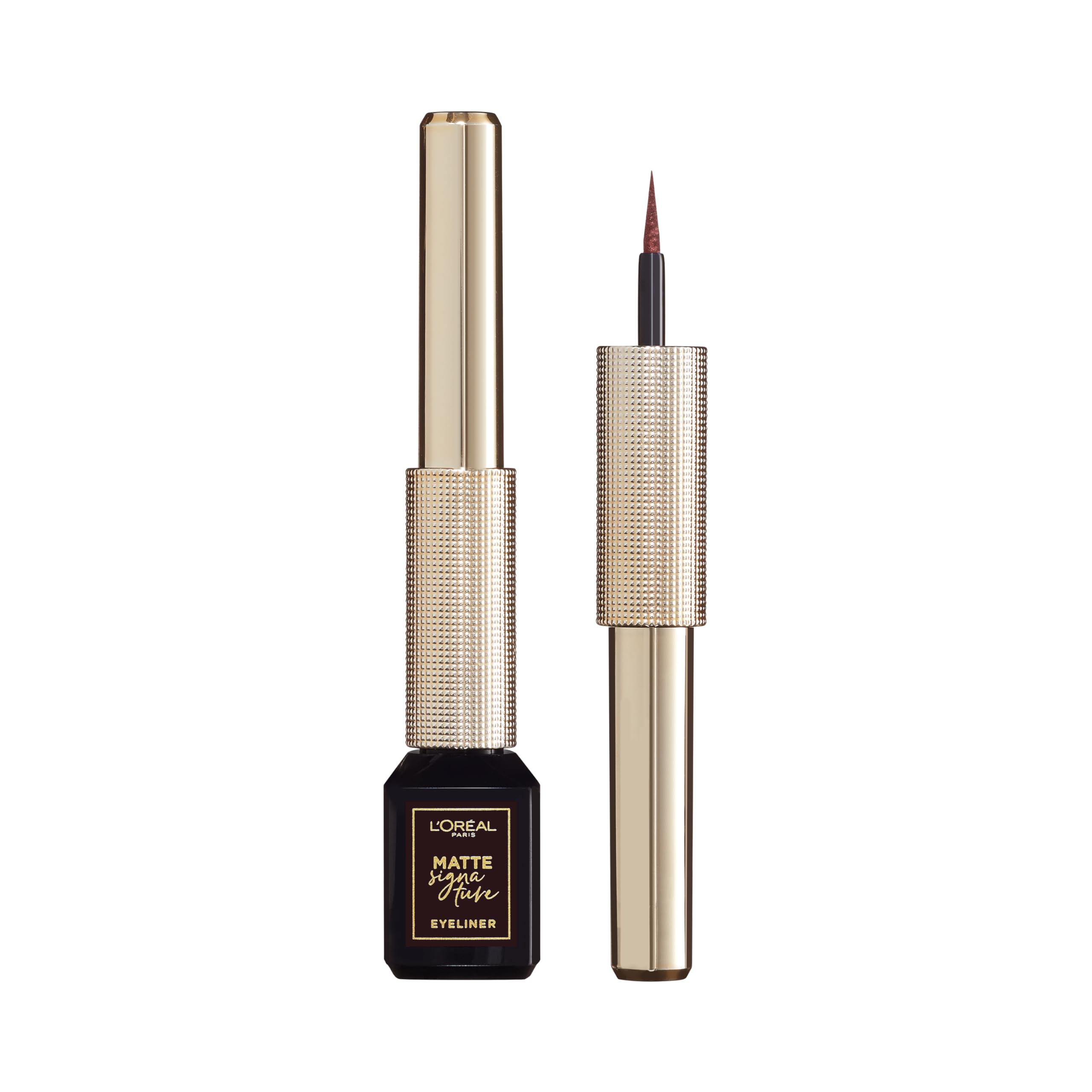 L'Oréal Paris Matte Signature Liquid Eyeliner, 1 count (Pack of 1), Brown