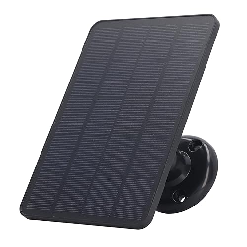 Miniatura 9 de Solar Panel, 10W Solar Panel Battery Charger Monocrystalline Silicon ABS Wide Compatibility for Fan (Black)