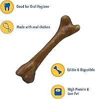 Vista 3 de N-Bone The Original Bagged Bone Treat de 1.4 onzas para perros, pequeño, sabor a pollo, paquete de 2