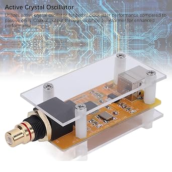 USB Sound Card Decoder PCM2706C USB Coaxial Digital Signal Output Adapter USB Digital Audio Decoder Converter Active Crystal Oscillator Copper Gold Coaxial Socket