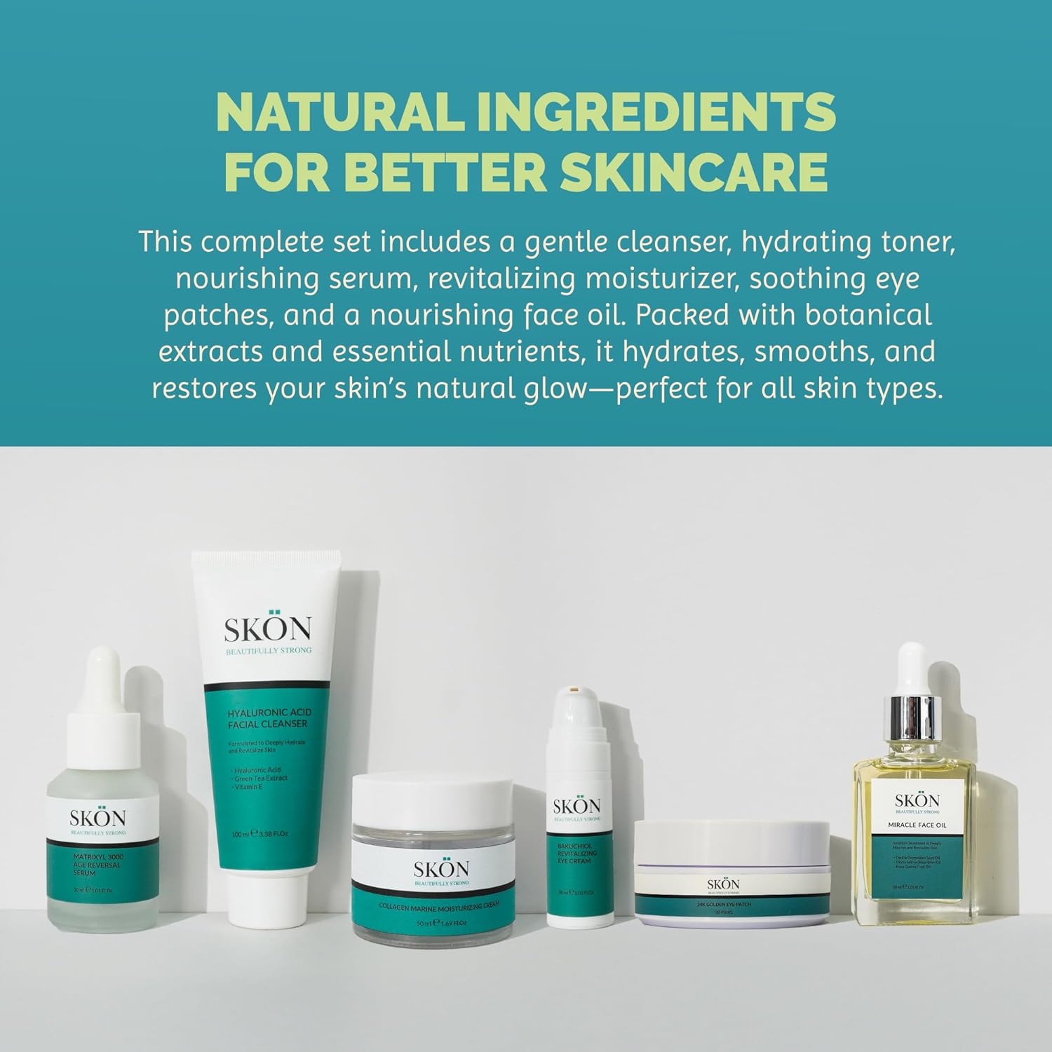 Skön Miracle Face Oil – 30ml Fast Absorbing Natural Serum with 22 Plant-Based Oils | Vegan Botanical Facial Oil for Glowing, Dewy & Smooth Skin | Lightweight Daily Moisturizer & Hydrating Face Serum
