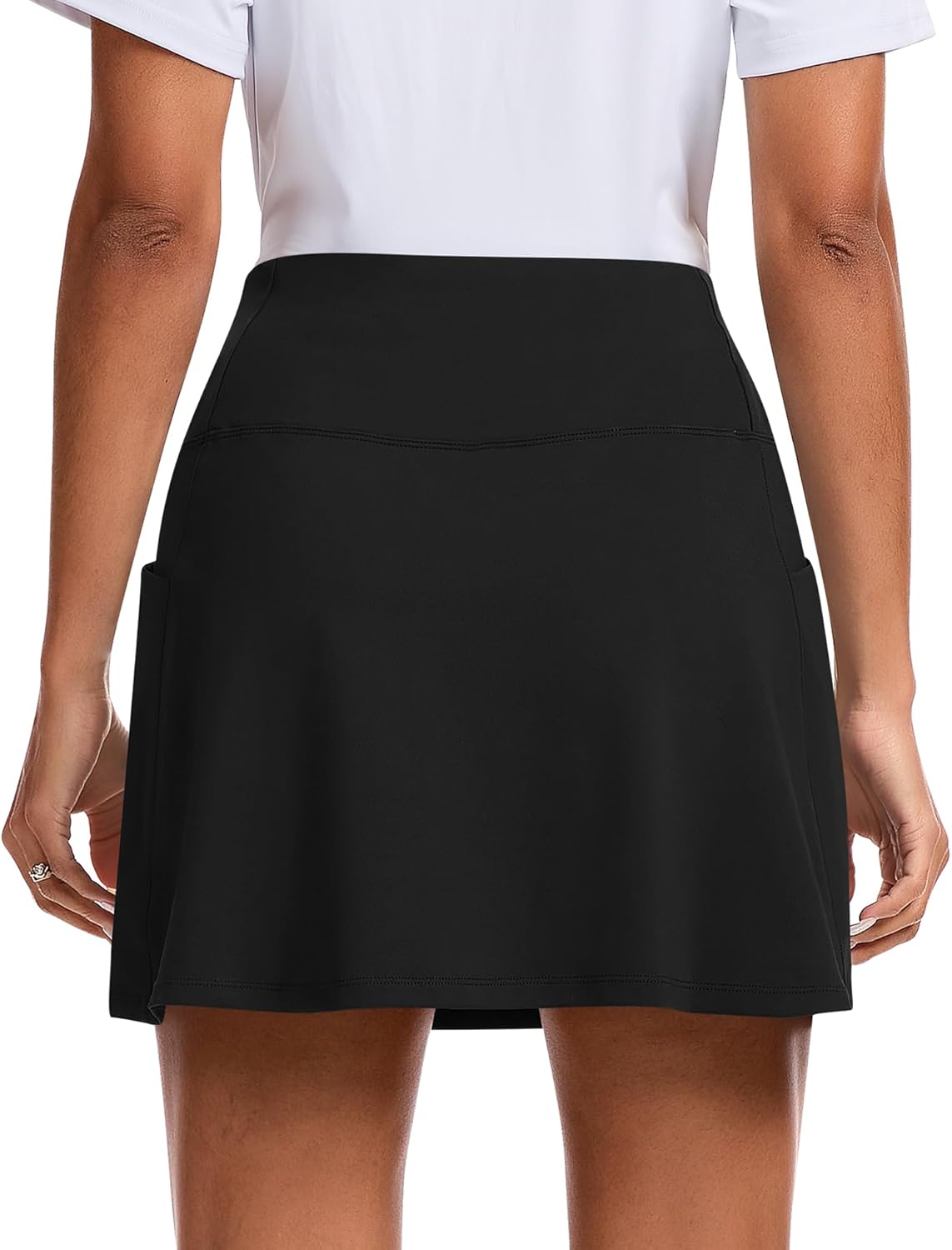 JoyGirl 16" Golf Skirts with Pockets for Women High Waisted Tennis Skirt with Shorts Athletic Skorts for Pickleball