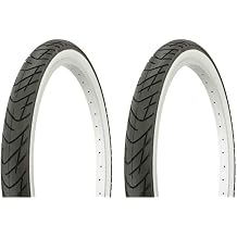 Tire Set. 2 Tires. Two Tires Duro 24" x 2.125" Black/White Side Wall DB-1012.Bike Tires, lowrider Bicycle Tires, Beach Cruiser Bike Tires,Chopper Bike Tires