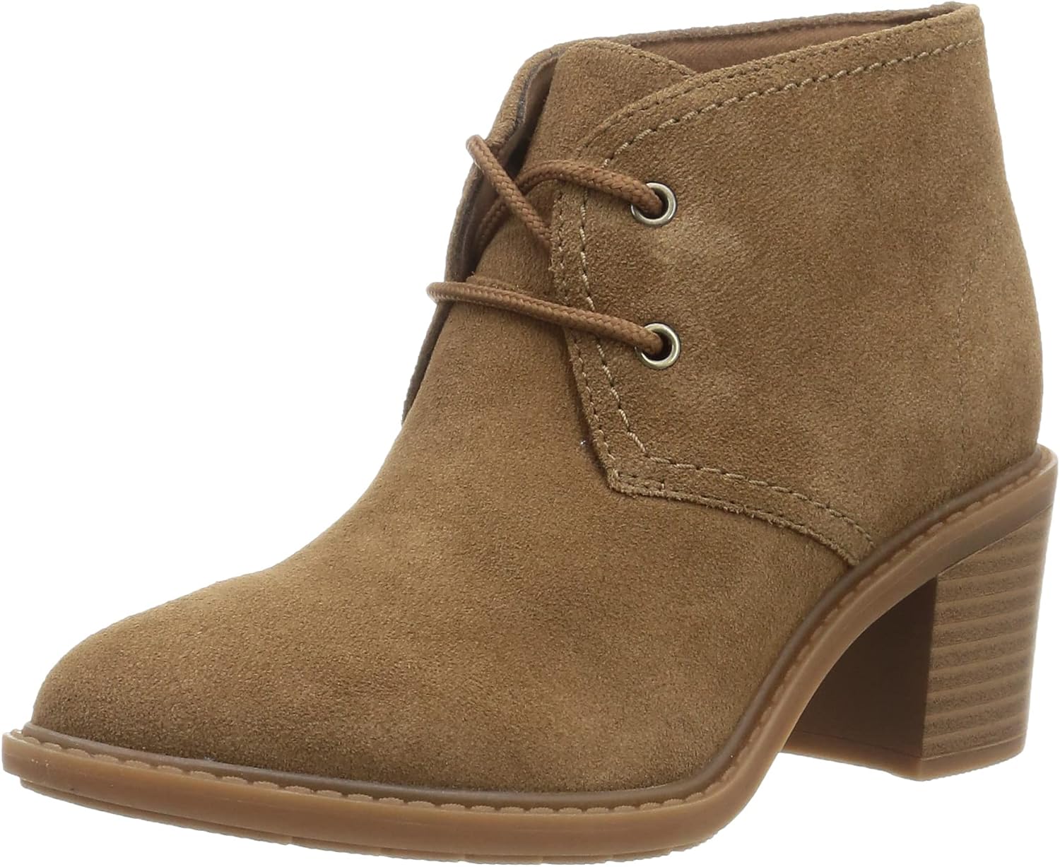 Clarks Women's Chelsea Boots Fashion, Dark Khaki Suede, 7.5