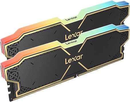 Lexar RGB DDR5 RAM 32GB Kit 2x16GB 6000 MHz DRAM 288-Pin UDIMM Desktop-Speicher Hochleistungs Gaming Computerspeicher unterst tzt Intel XMP 3.0/AMD Expo On-die ECC 1.35V