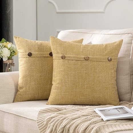 yellow pillows amazon