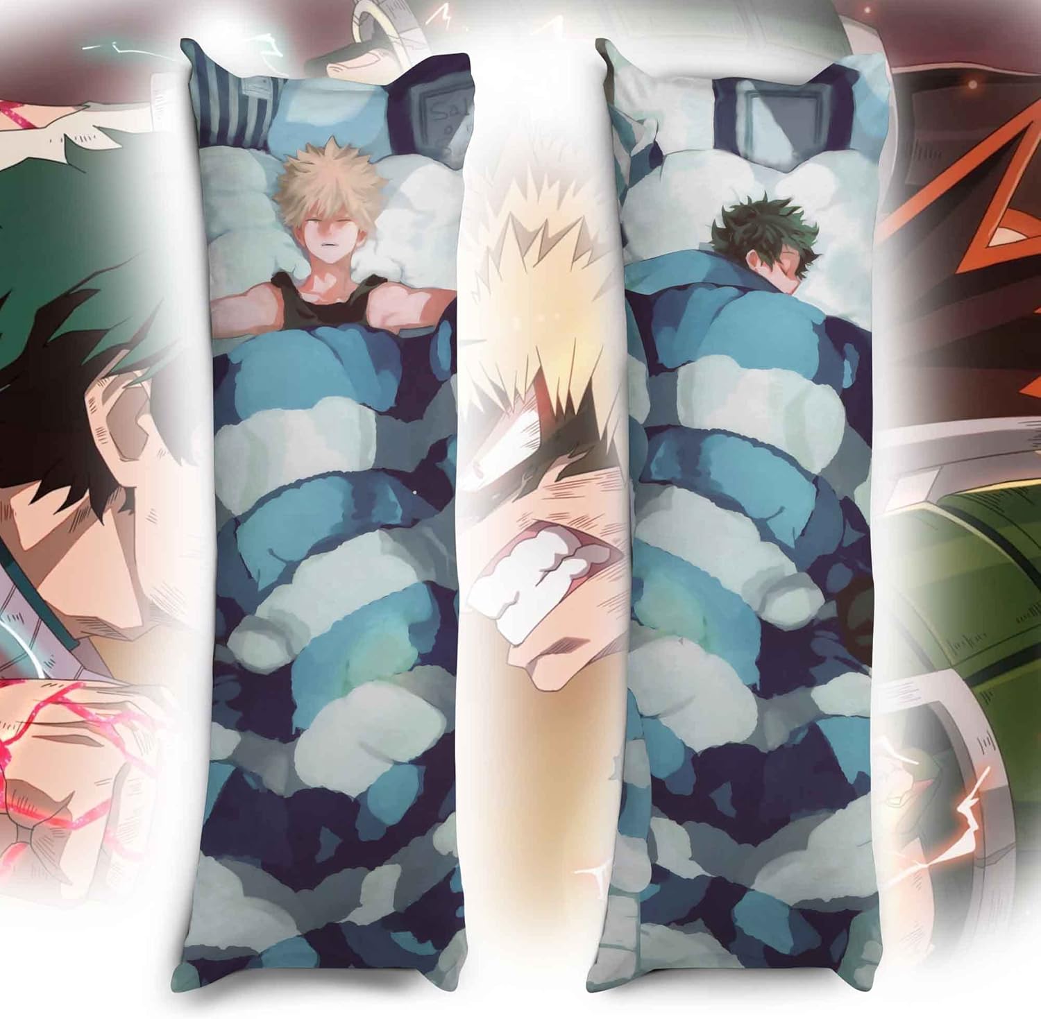 DrawyMe Deku and Bakugo Body Pillow, Body Pillow Case