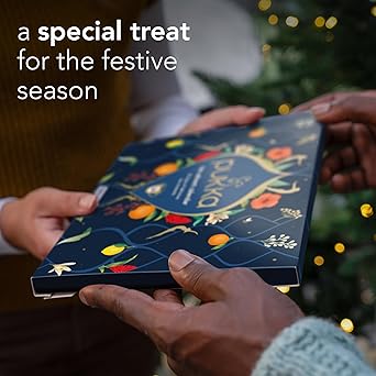 Pukka Christmas Tea Sampler, Selection of 24 Delightful Black & Green Tea Infusions, Advent Calendar Holiday Gift Set for Tea Lovers, 100% Organic