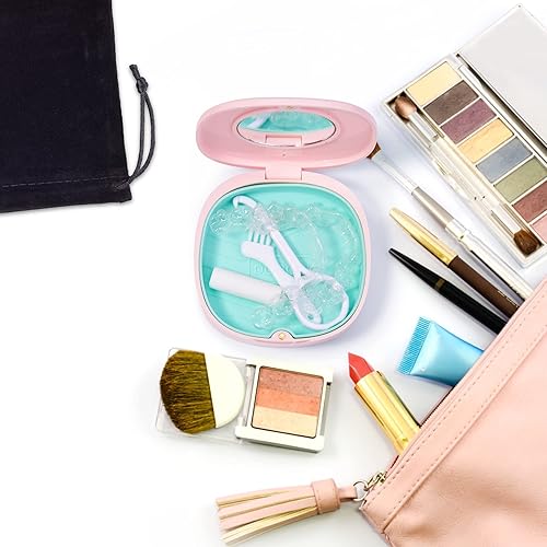 Miniatura 5 de Doboli Estuche de retenedor, estuche de retención con orificios de ventilación y espejo, compatible con Invisalign, protector nocturno y funda