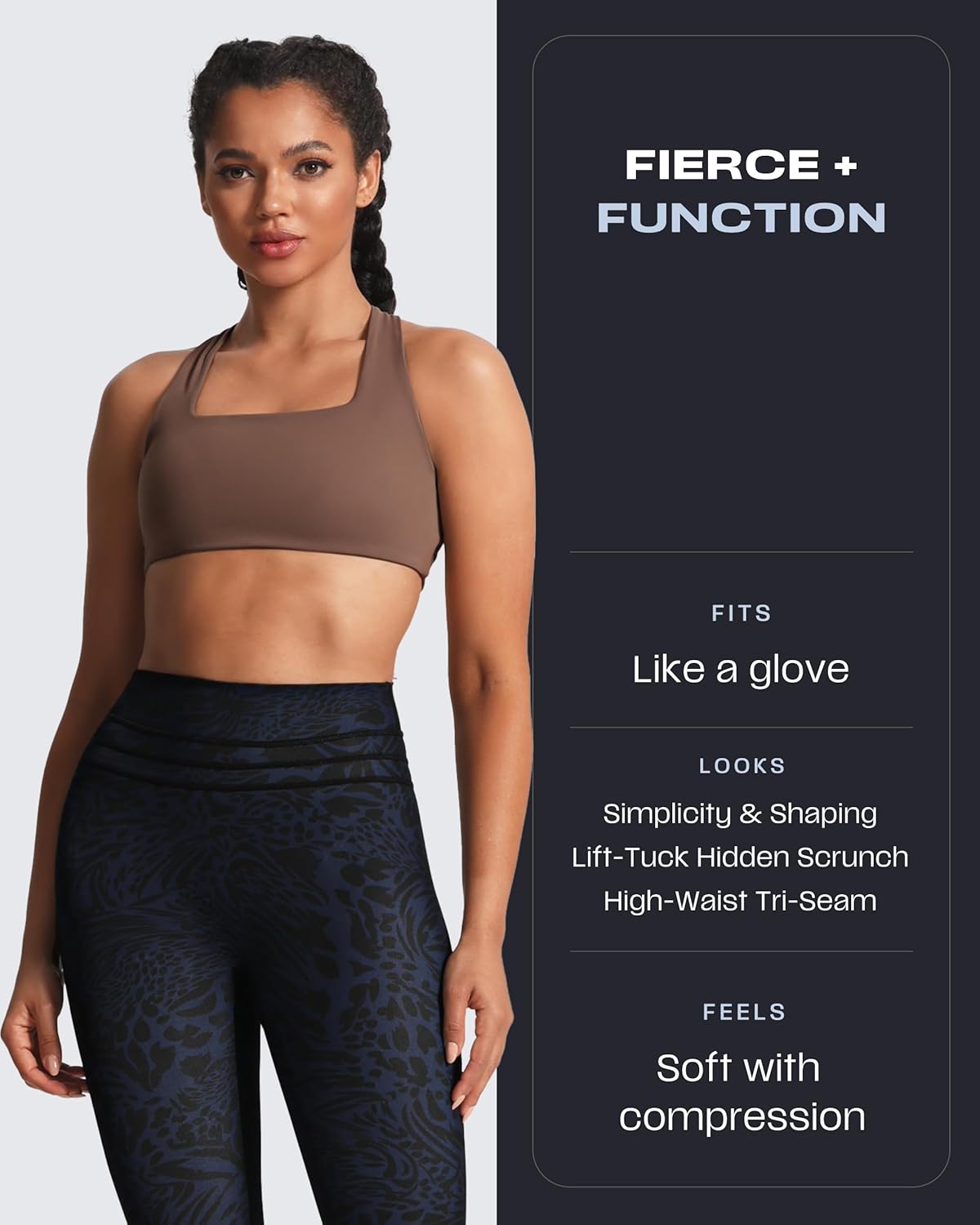 Aoxjox High Waisted Workout Leggings for Women Scrunch Tummy Control Luna Buttery Soft Gym Yoga Pants 26"