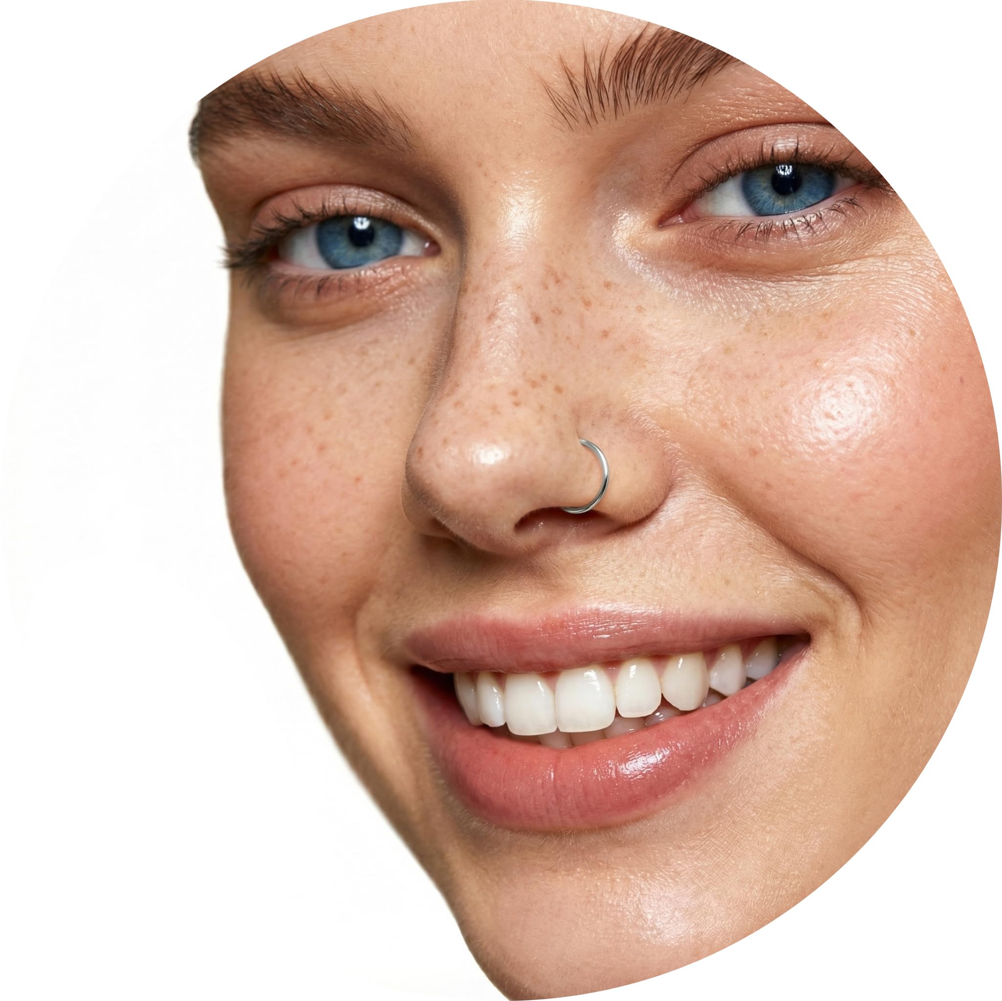 Fake Nose Rings, Gold, Silver, Black Fake Nose Hoops