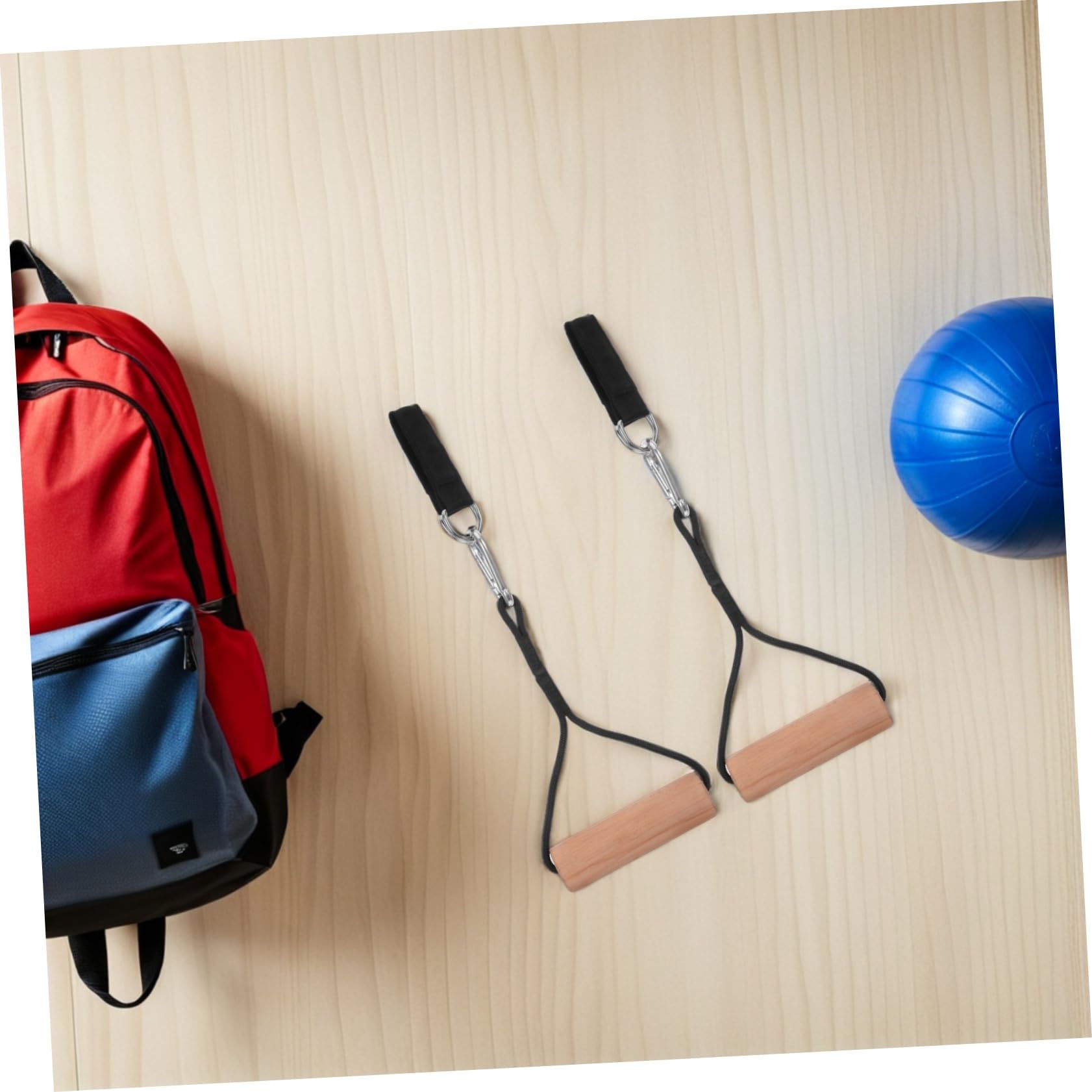 BESPORTBLE Anillas De Gimnasia De Madera para Entrenamiento De Fuerza para Ejercitar Brazos y Muñecas Equipamiento De Fitness para Jardín y Gimnasio