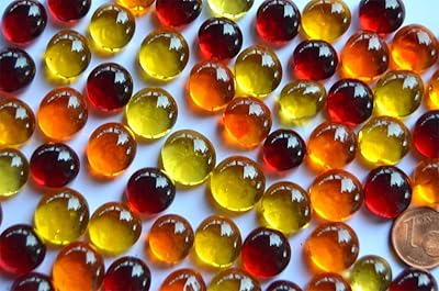 Bazare Masud e.K. HG-GKKO-4N7H - Palline Piatte in Vetro