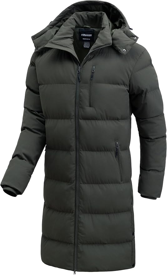 Men's Waterproof Long Puffer Jacket