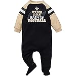 Gerber NFL New Orlean Saints Team Sleep And Play Footies, black/gold New Orlean Saints, 6-9 Months, 138731160DVR06M