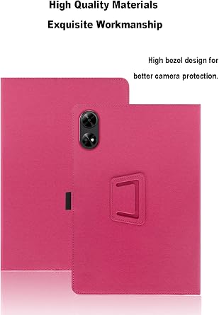 Case for DOOGEE Tab G6+ 11 inch DOOGEE Tab G6+ Tablet Protective Case Folding Stand Protective Case with Pen Holder and Wrist Strap Comprehensive Protection (Red)