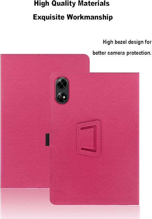 Case for DOOGEE Tab G6+ 11 inch DOOGEE Tab G6+ Tablet Protective Case Folding Stand Protective Case with Pen Holder and Wrist Strap Comprehensive Protection (Red)