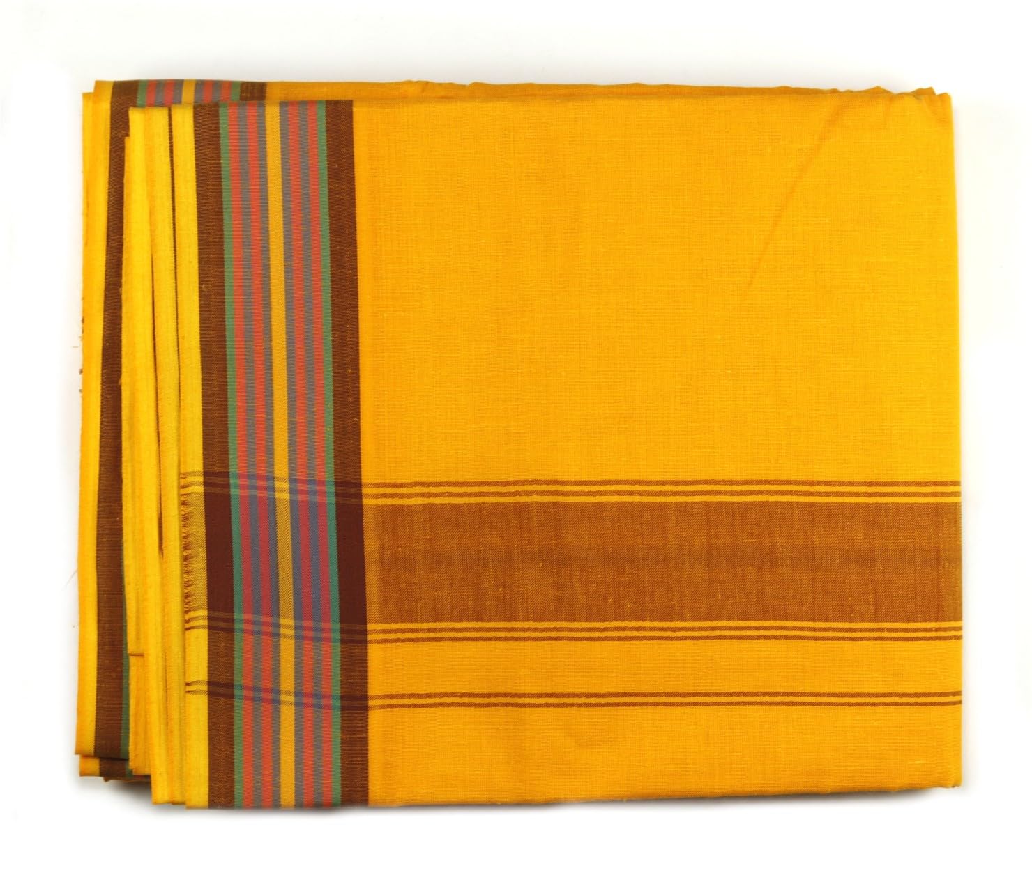 ASHIRWAD 100% Cotton Check Handloom Lungi Dhoti Sarong Wrap of for Men