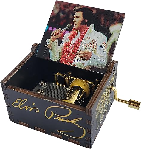 TheLaser'sEdge, Elvis Presley - Mini caja de música con canción Can't Help Falling in Love, regalos para mujeres, cumpleaños, Navidad, San Valentín,