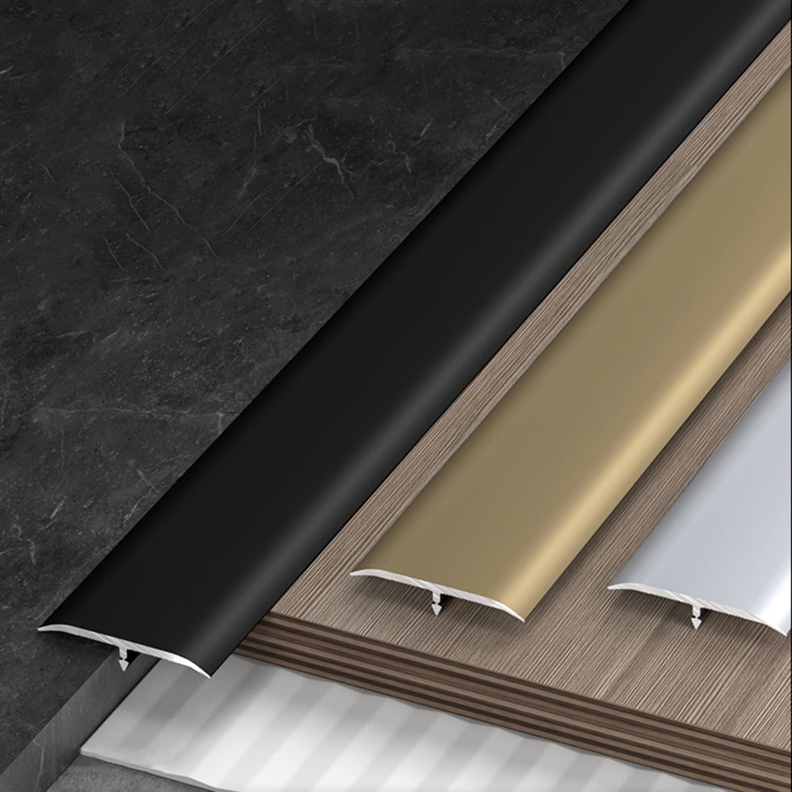 Metal Inlay Threshold Floor Transition Strip Metal 90cm - Aluminum Threshold Trim For ...