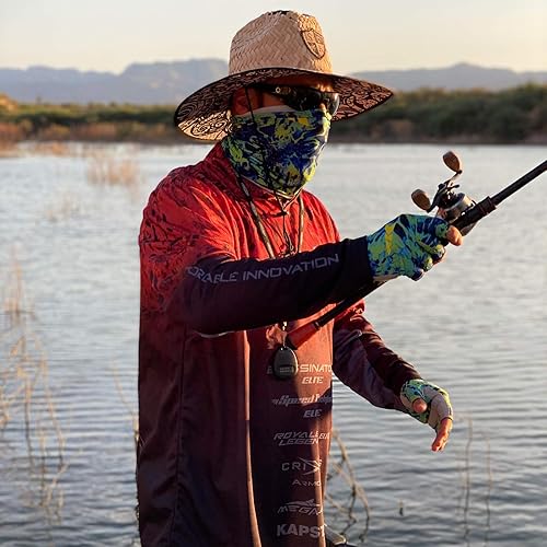 Vista 38 de KastKing Sol Armis - Cubrecuello con protección solar FPU 50 contra los rayos ultravioleta del sol, cubrebocas