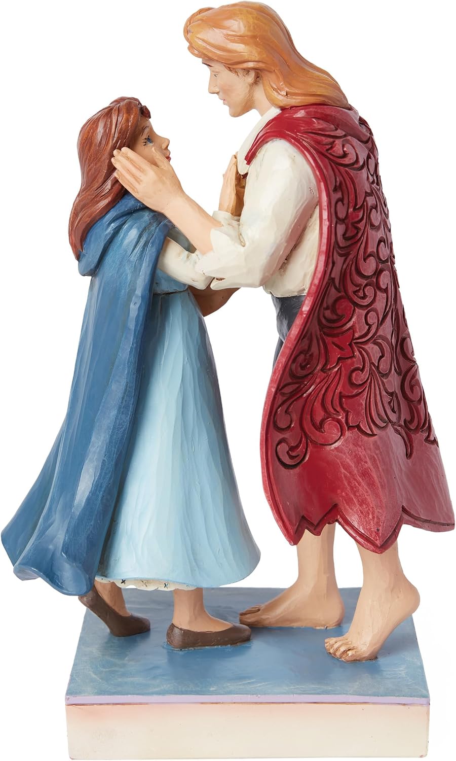 Enesco Disney Traditions Collection by Jim Shore Beauty and The Beast Belle and The Prince Figurine- Stone Resin Hand Painted Crafted Collectible Disney Princess Figurines Home Decor Statue, 7.87 Inch image 2