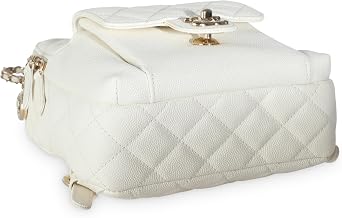 Pre-Loved Small CC Day Backpack White Small