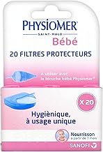 Physiomer Baby - Medical device - 20 disposable protective filters, hygienic and practical - Baby Physiomer fly - Runny nose - Cold - Rhinopharyngitis - Facilitates the removal of mucus