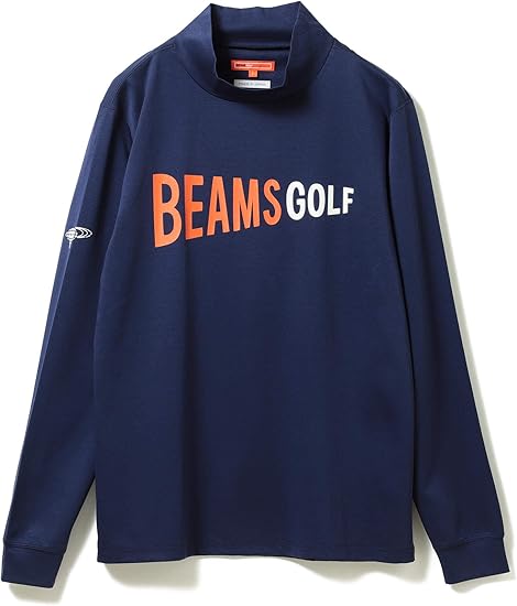 Amazon Co Jp ビームスゴルフ Beams Golf スウェット ジャージ フリース Orange Label ポンチ モックタートルネック シャツ メンズ Navy M ファッション