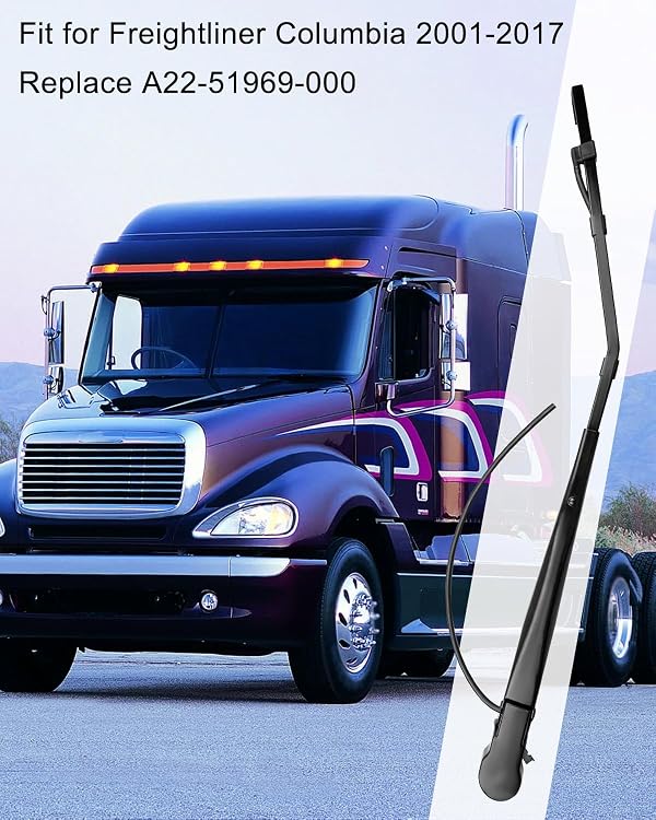 Windshield Wiper Arm Fit for Freightliner Columbia 2001-2017, 2 Pack by TIKSCIENCE - Used condition - Image 5