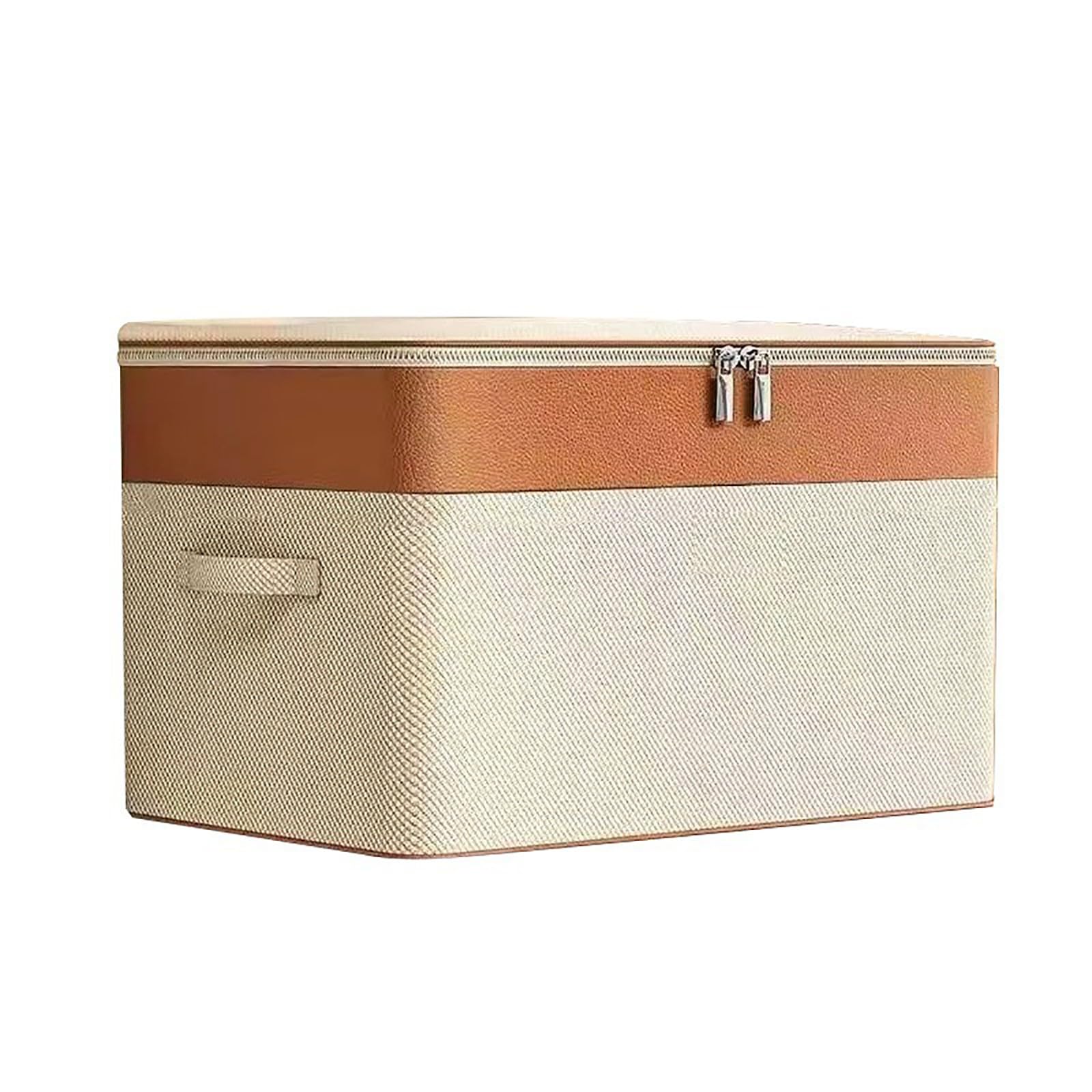 ROMOZ Bacs De Rangement Portables,Non-Woven Storage Box Storage Bins with Lids,Bacs Stockage＆Foldable Storage Bag Wardrobe Clothing Storage Box 6PACK,50 * 40 * 30CM