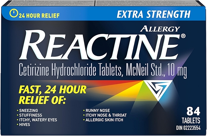Reactine Extra Strength Antihistamine Tablets 24 Hour Allergy Relief