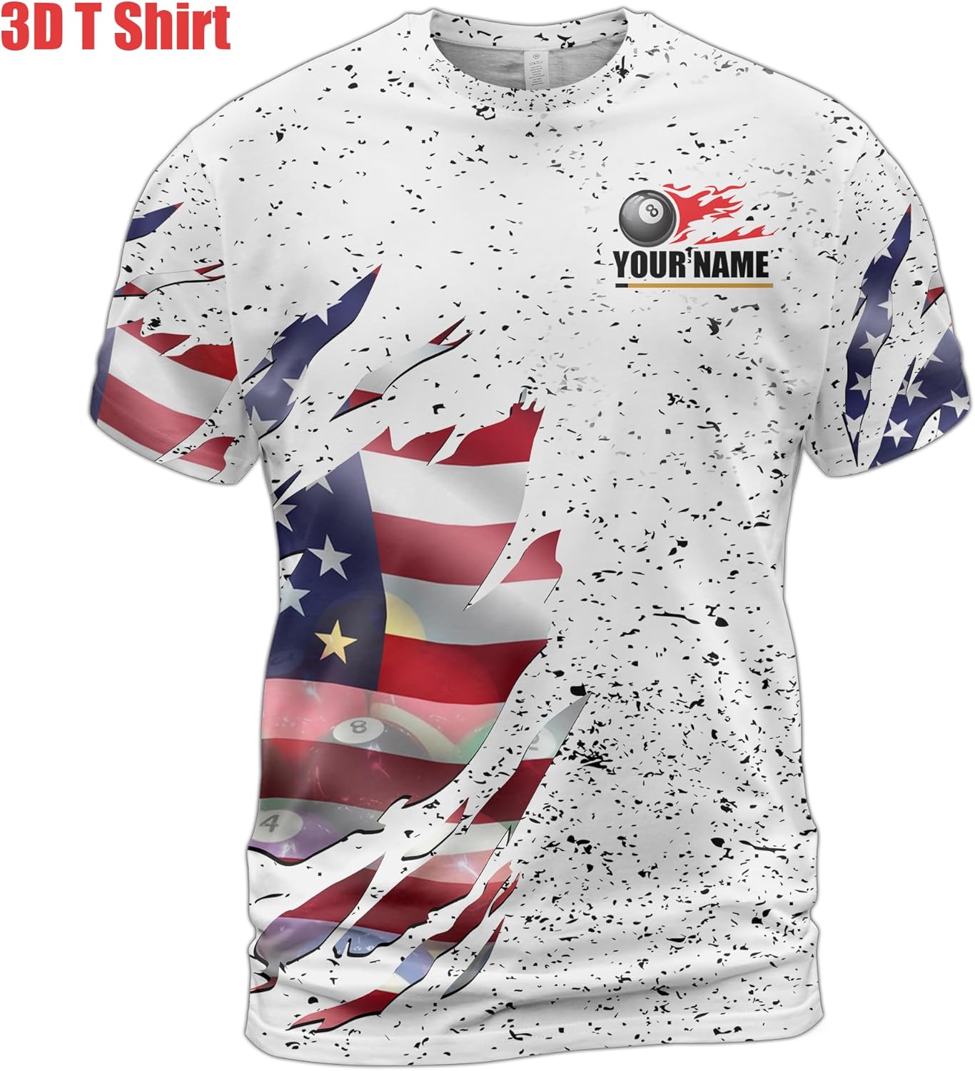 GABITA Personalized Billiard Shirts for Men Women Team, Custom Name Jersey for Billiards Players, 8 9 Ball Pool Jersey - Image 4