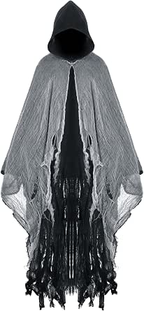 Geyoga Grim Reaper Costume Cloak for Adults