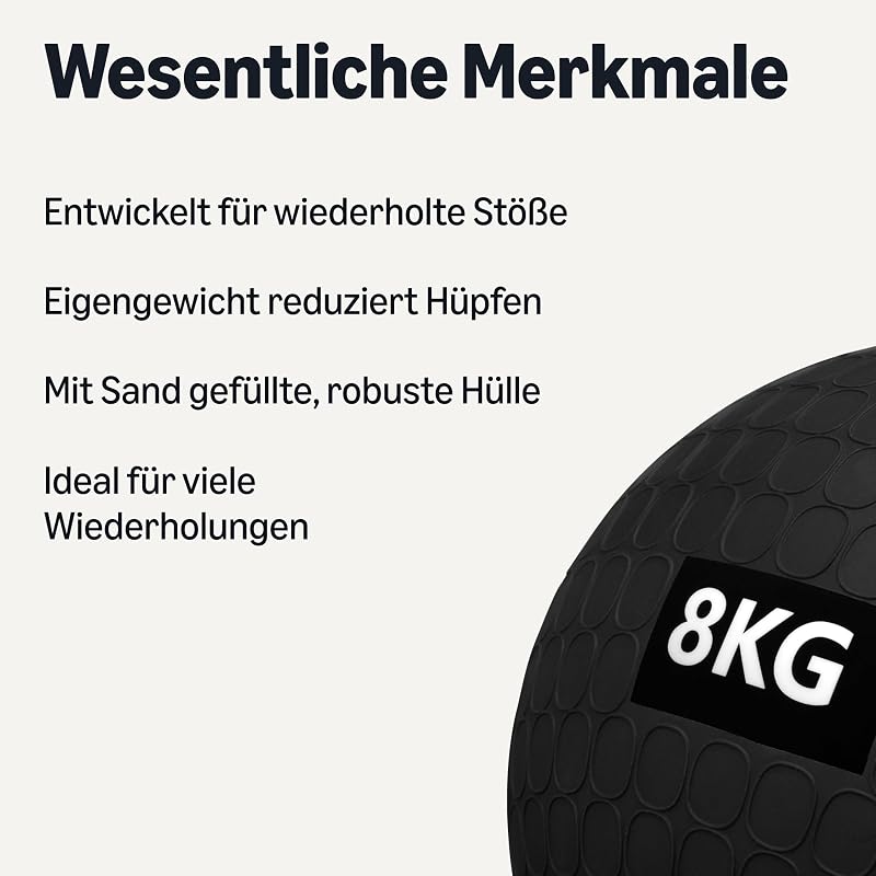 Amazon Basics Ütközésálló Medicinlabda Edzéshez - 8 kg