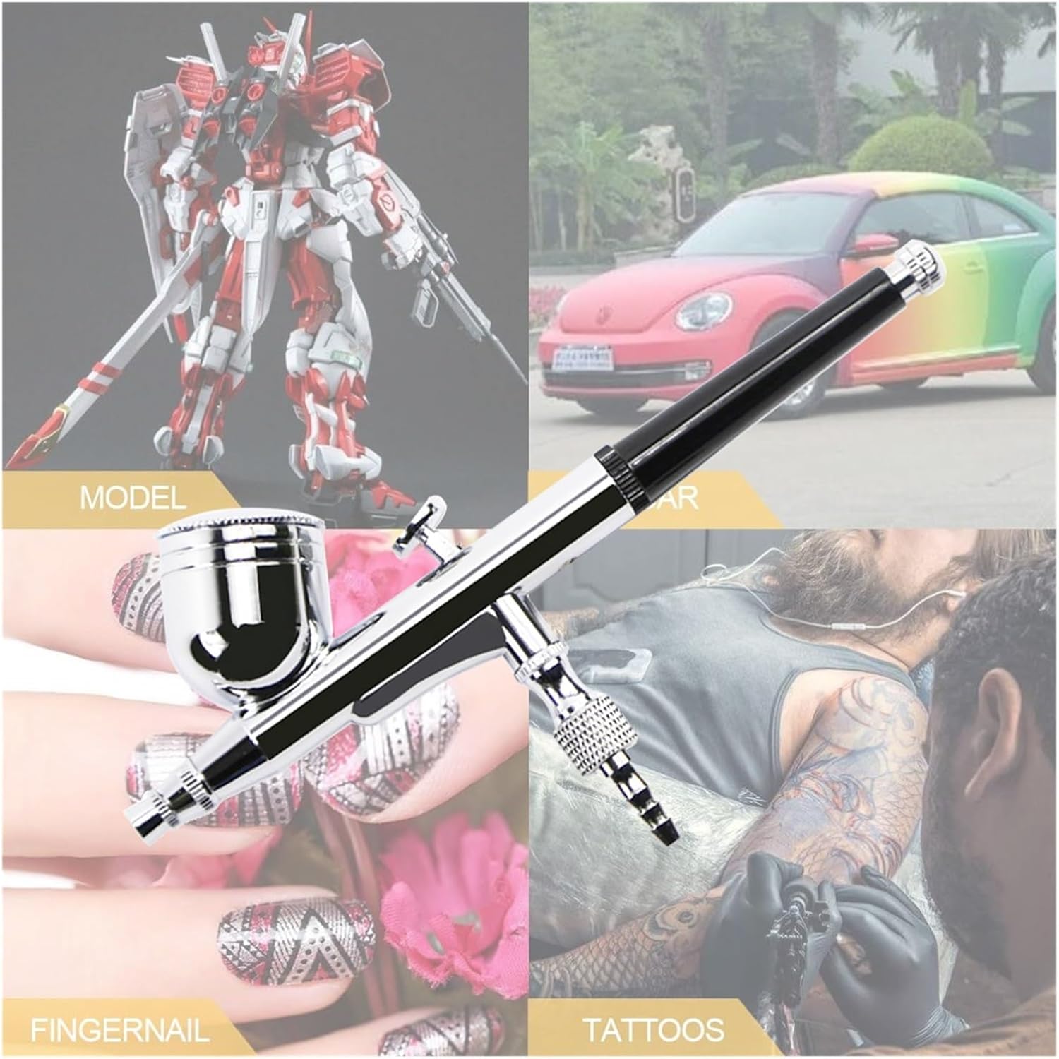 エアブラシスプレーガン塗装ペンファンデーションメイクアートデザイン描画旅行美容クラフト車ホーム Diy 幅広い分野に適用される(Pa