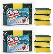 عرض التوفير اسفنجة مطبخ مسطحة 3 قطع + 3 قطع لجميع اغراض المنزل من مستر كلينر