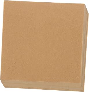200 Sheets Thickened Brown Square Parchment Paper Non-stick Silicone Oil Baking Paper Pads for Grilling Air Fryer Basket Liner Hamburger Patty and Meat Baking Liners