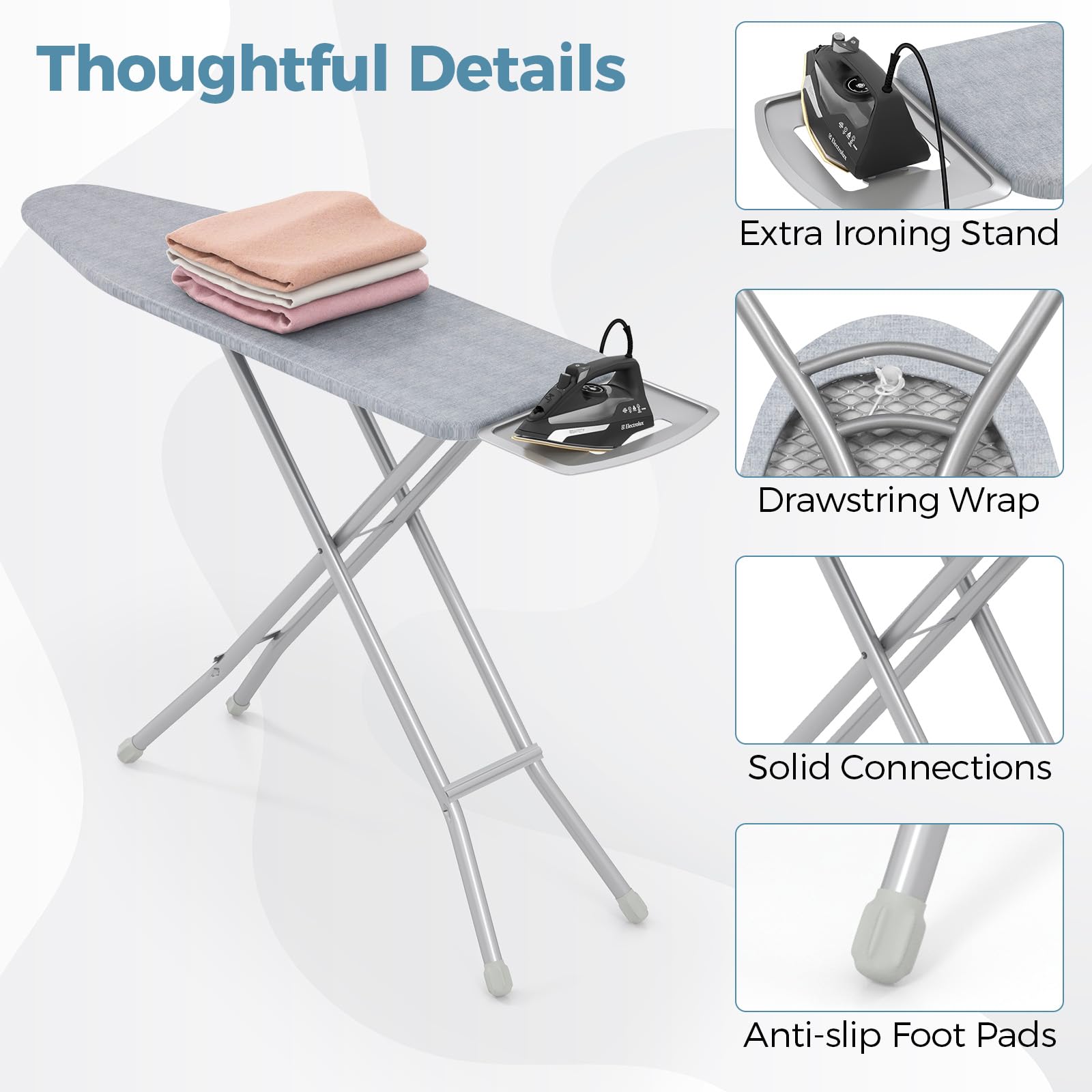 Amazon.com: COSTWAY Ironing Board Full Size, 57” x 15” Foldable